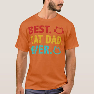 T-shirt Meilleur père de chat jamais