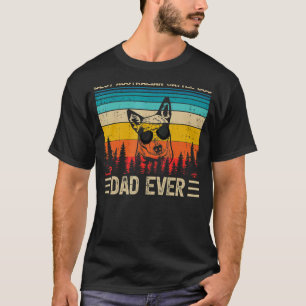 T-shirt Meilleur père de chien de bétail australien vintag