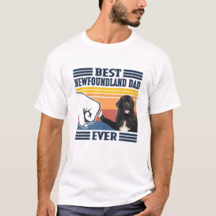 T-shirt Meilleur père de Terre-Neuve Jamais Drôle Amateur