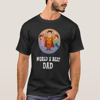 T-shirt Meilleur Père Du Monde Fête Papa Papa 1