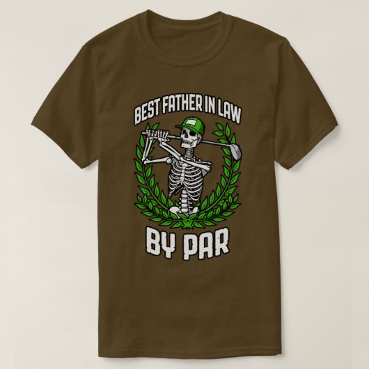 T-shirt Meilleur Père En Droit Par Par Golf Funny Golf Ske (Design devant)