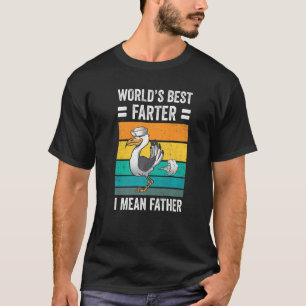T-shirt Meilleur Père Farter du monde plaisante Seagull Pè