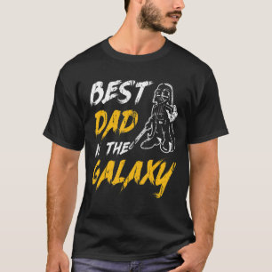 T-shirt Meilleur Père Homme Dans La Fête des pères Galaxy
