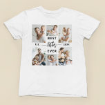 T-shirt Meilleur Père Jamais - Collage photo de Fête des p<br><div class="desc">Célébrez votre père avec le T-shirt "Best Father Ever" Fête des pères Photo Collage, un mélange parfait de sentiment et de style. Ce t-shirt personnalisé présente un collage photo magnifiquement arrangé, vous permettant de mettre en valeur des souvenirs chéris et des moments spéciaux passés avec votre père. Le collage entoure...</div>