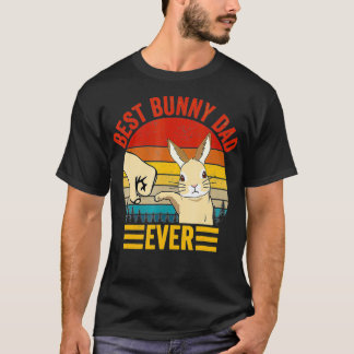 T-shirt Meilleur Père Lapin Jamais Vintage Père Aîné Lapin