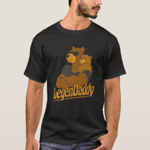 T-shirt Meilleur Père Legendaddy Ours Avec Fils Fille Papa