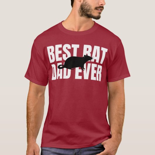 T-shirt Meilleur Père Rat Jamais (Devant)