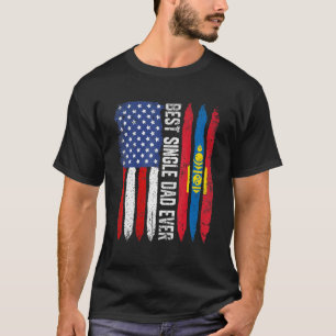 T-shirt Meilleur Père Simple Jamais Fête des pères Mongoli