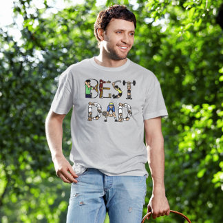 T-shirt Meilleur Père Sport Texte Mondes Meilleur Père Ath