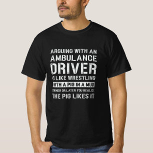 T-shirt Meilleur pilote ambulancier Paramètre Emt Ems Emt 