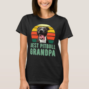 T-shirt Meilleur Pitbull Grandpa Funny mignon Amoureux des