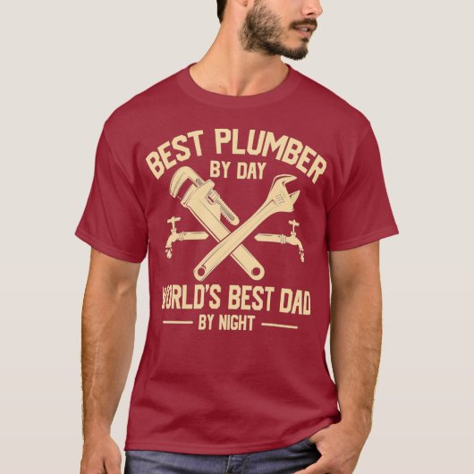 T-shirt Meilleur Plumber graphique Cadeau de naissanceDay  (Devant)