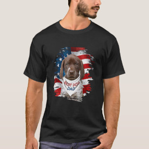 T-shirt Meilleur Pointeur Raccourci Allemand Chien Papa Dr