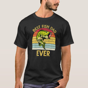 T-shirt Meilleur Poisson Papa Jamais Poisson D'Or Pour Gar