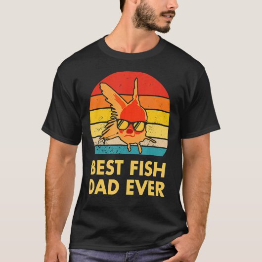 T-shirt Meilleur Poisson Papa Jamais Poisson D'Or Pour Gar (Devant)
