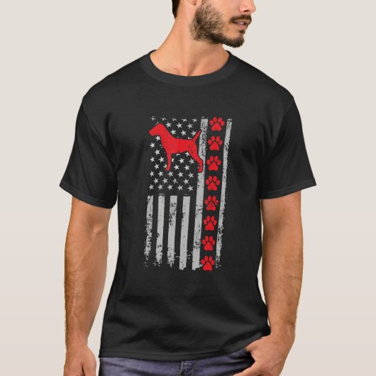 T-shirt Meilleur pompier Deutscher Jagdterrier Maman Papa  (Devant)