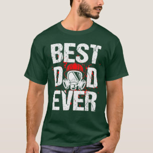 T-shirt Meilleur Pompier Papa Jamais Rétro Fireman Pères D