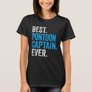 T-shirt Meilleur Ponton vintage Le Capitaine Citation De B