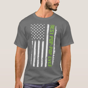 T-shirt Meilleur Poppop jamais drapeau américain 4 juillet