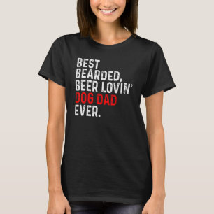 T-shirt Meilleur Porté Bière Aimant Chien Papa Jamais Prop
