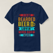 T-shirt Meilleur Porte-bière Lovin Chien Papa T Chemise An (Design devant)