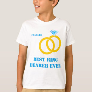 T-shirt Meilleur Porteur De Bague Personnalisable
