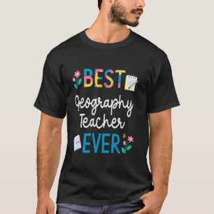 T-shirt Meilleur professeur de géographie de tous les temp