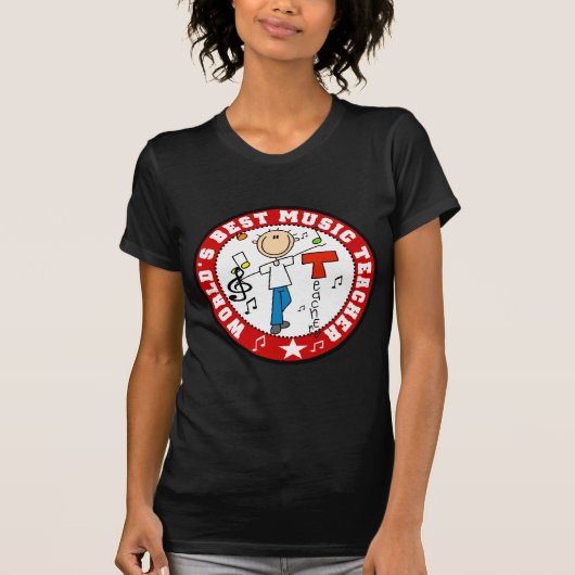 T-shirt Meilleur professeur de musique du monde (Devant)