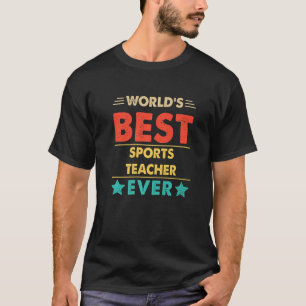 T-shirt Meilleur professeur de sport de Retro World
