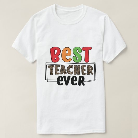 T-shirt Meilleur Professeur Ever (Design devant)