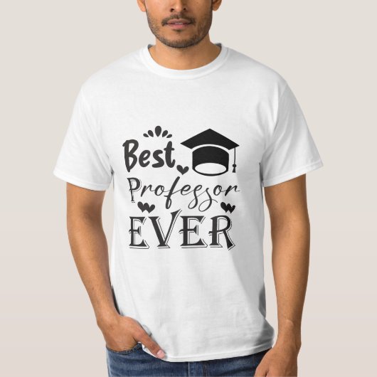 T-shirt Meilleur professeur Ever, cadeau pour le professeu (Devant)