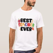 T-shirt Meilleur Professeur - Professeur (Devant)