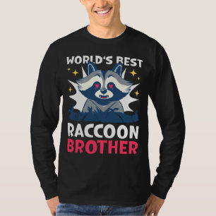 T-shirt Meilleur Raccoon Brother du monde avec un Raccoon