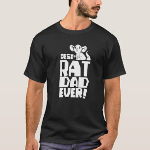T-shirt Meilleur Rat Papa Jamais Mignons Rats Animal Père