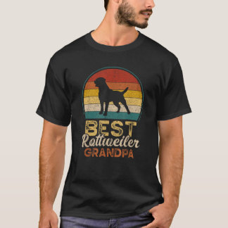 T-shirt Meilleur Rottweiler Grand-père de la fête des père