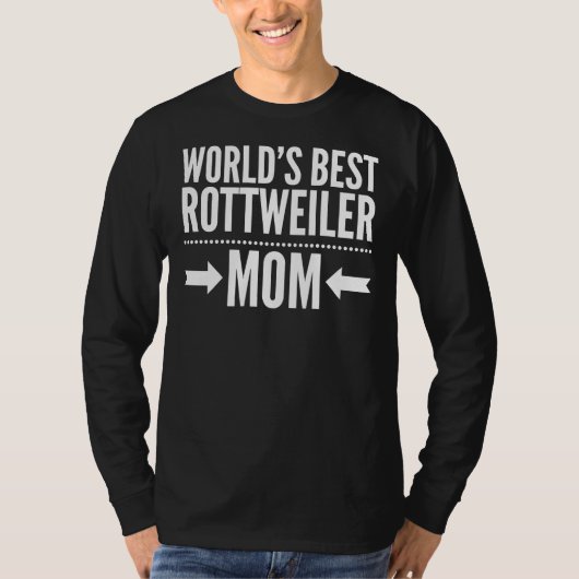 T-shirt Meilleur Rottweiler Mom Fitting Scoop (Devant)