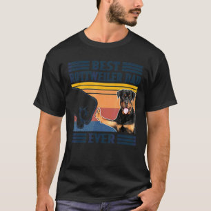 T-shirt Meilleur Rottweiler papa jamais chien Fête des pèr