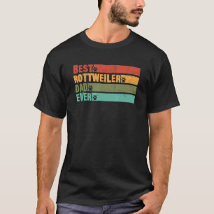 T-shirt Meilleur Rottweiler papa Jamais Chien Propriétaire
