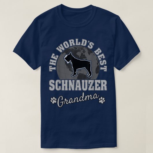 T-shirt Meilleur Schnauzer au monde (Design devant)