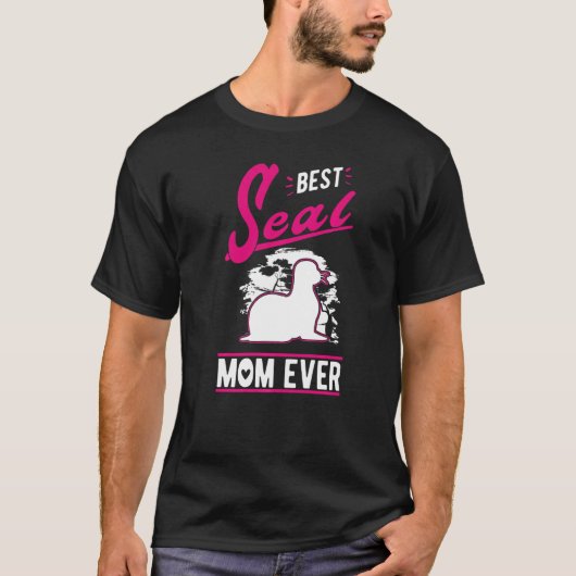 T-shirt Meilleur Seal Maman jamais (Devant)