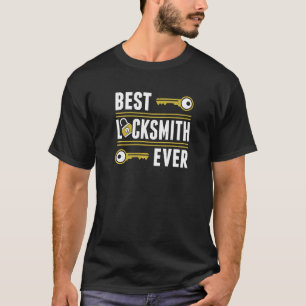 T-shirt Meilleur Serrurier Jamais Serrurerie Drôle Serrur