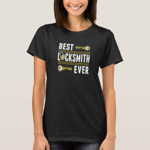 T-shirt Meilleur Serrurier Jamais Serrurerie Drôle Serrur