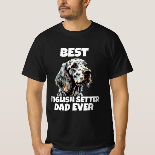 T-shirt Meilleur Setter Anglais Papa (Devant)