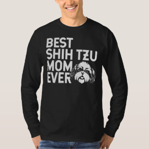 T-shirt Meilleur Shih Tzu Maman Jamais Pour Les Femmes Shi