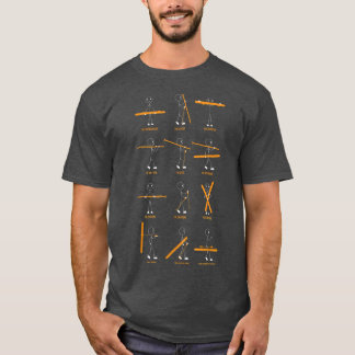 T-shirt Meilleur skieur jamais ski alpin sports d'hiver de