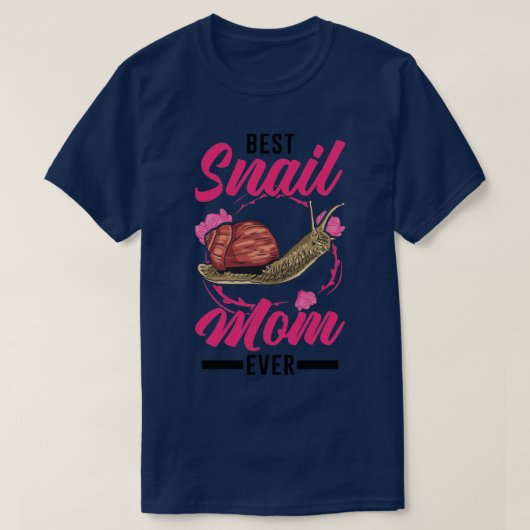 T-shirt Meilleur Snail Maman Ever2 (Design devant)
