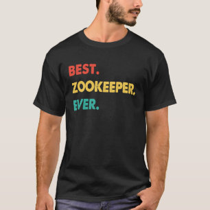 T-shirt Meilleur soigneur d'animaux rétro de tous les temp