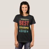 T-shirt Meilleur soigneur de zoo du monde entier 1 (Devant entier)