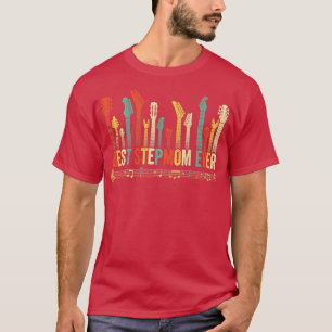 T-shirt Meilleur Stepmaman Ever Guitare Amour Funny Guitar
