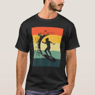 T-shirt Meilleur Surf Pour Femmes Filles Surfer Surf Vinta